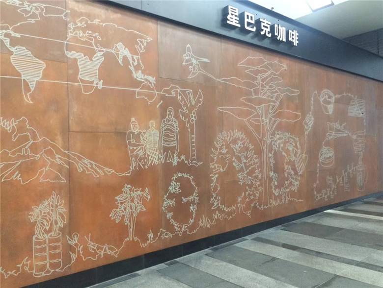 土默特左耐候钢幕墙